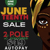 Juneteenth Freedom Sale! 2 Pole + 2 Elective Classes, $49 Autopay