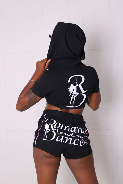 RnD VIP 2 PC Crop Hoodie Short Set