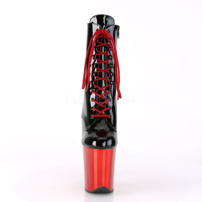 Pleaser | FLAMINGO-1020 Blk Pat/Red Chrome