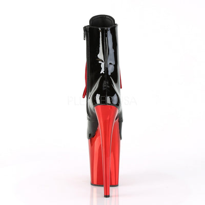 Pleaser | FLAMINGO-1020 Blk Pat/Red Chrome